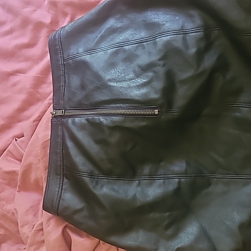 Abercrombie and fitch faux leather skirt